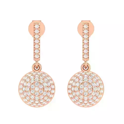 Women Earrings 3dm stl render detail 