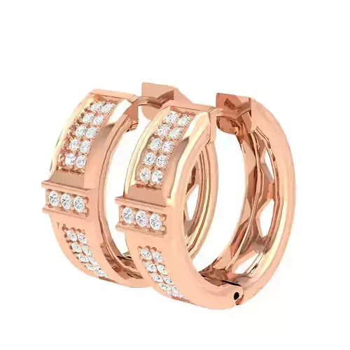 Women Earrings 3dm stl render detail 