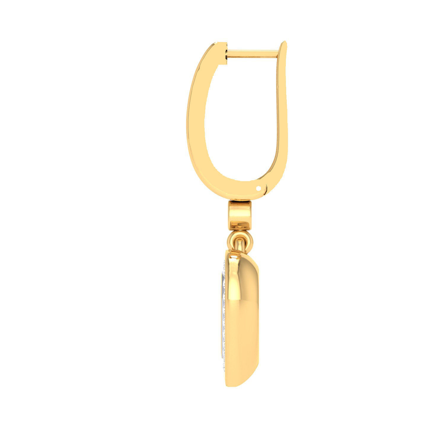 Women Heart Earrings 3dm stl render detail  3D print model_7