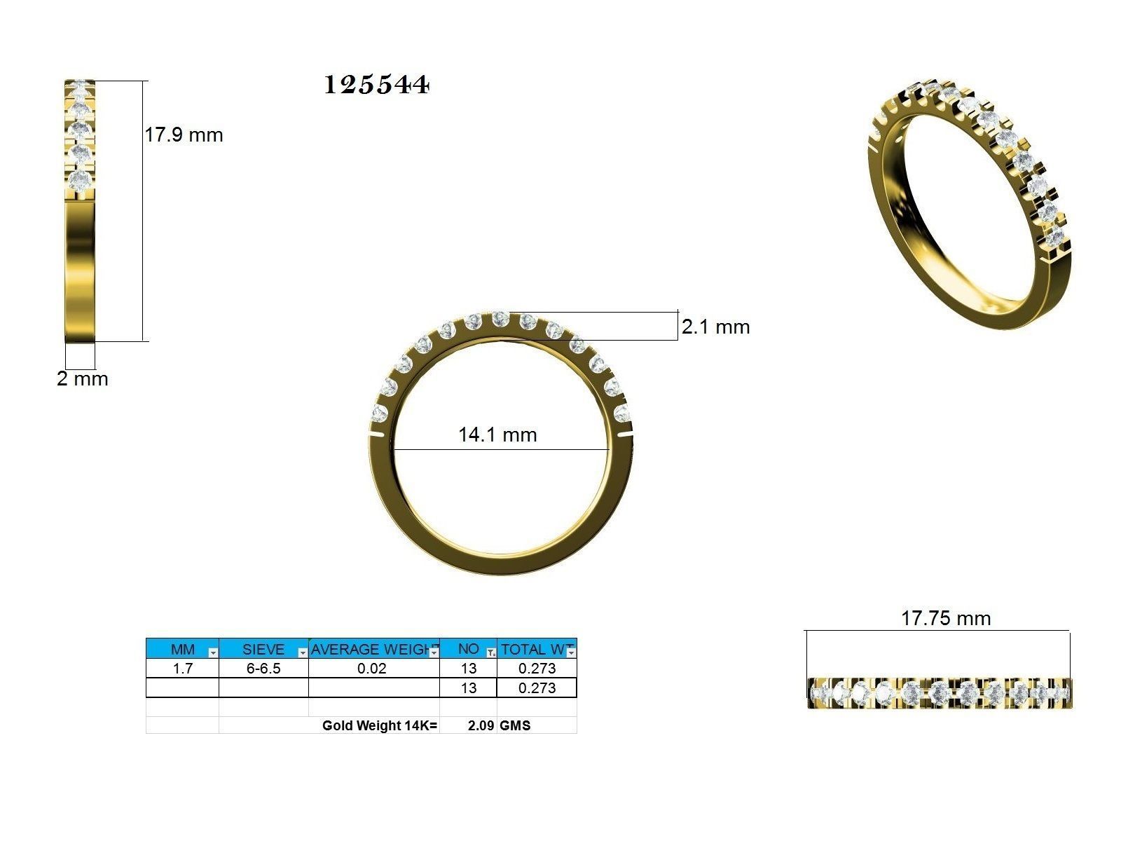 Ring - 125544 3D print model_12
