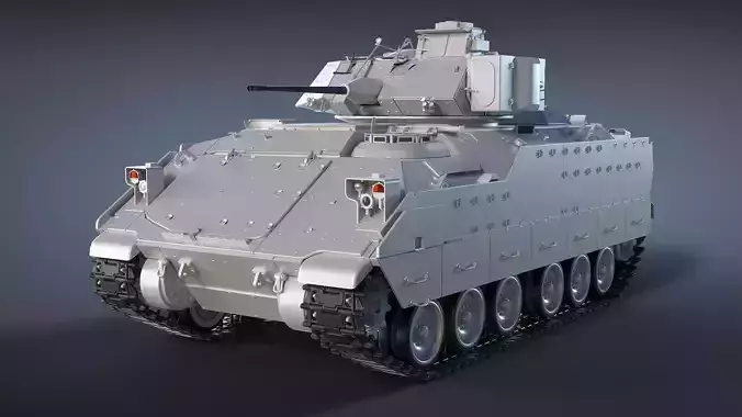 M2A2 Bradley High-Poly 3D model