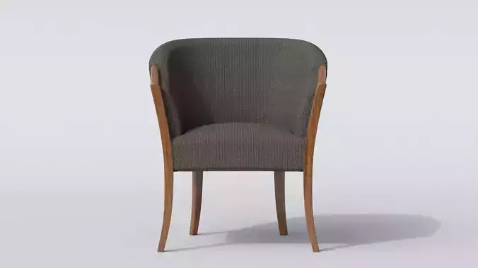 Tub Chair Green Textile