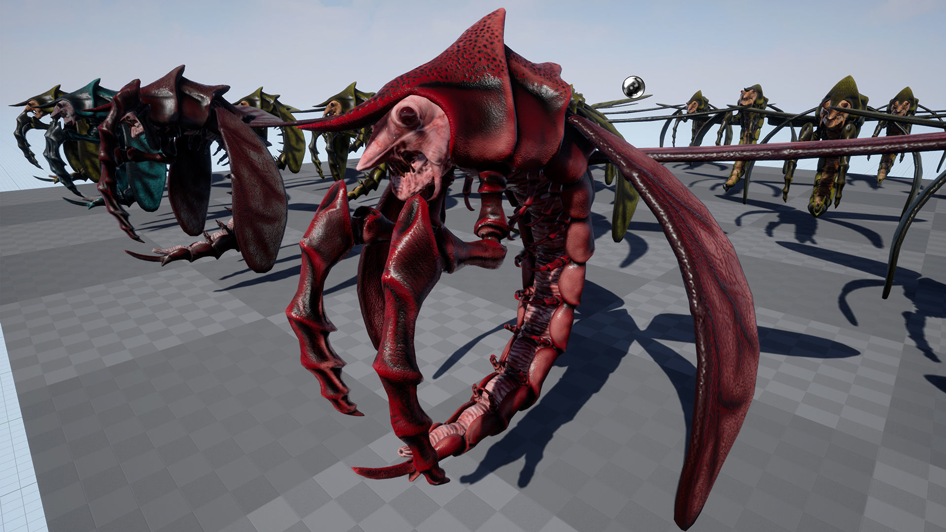 Flying Shrimp Monster V4 Low-poly 3D model_17