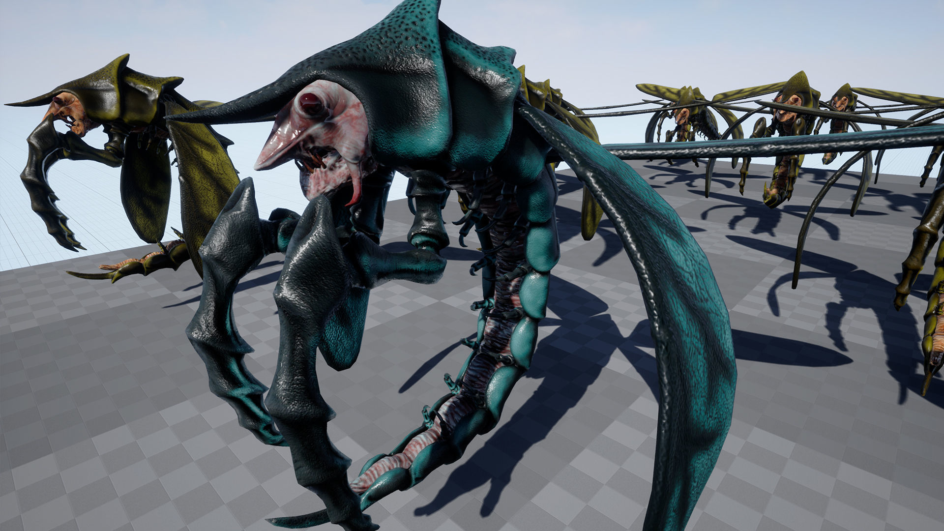 Flying Shrimp Monster V4 Low-poly 3D model_18