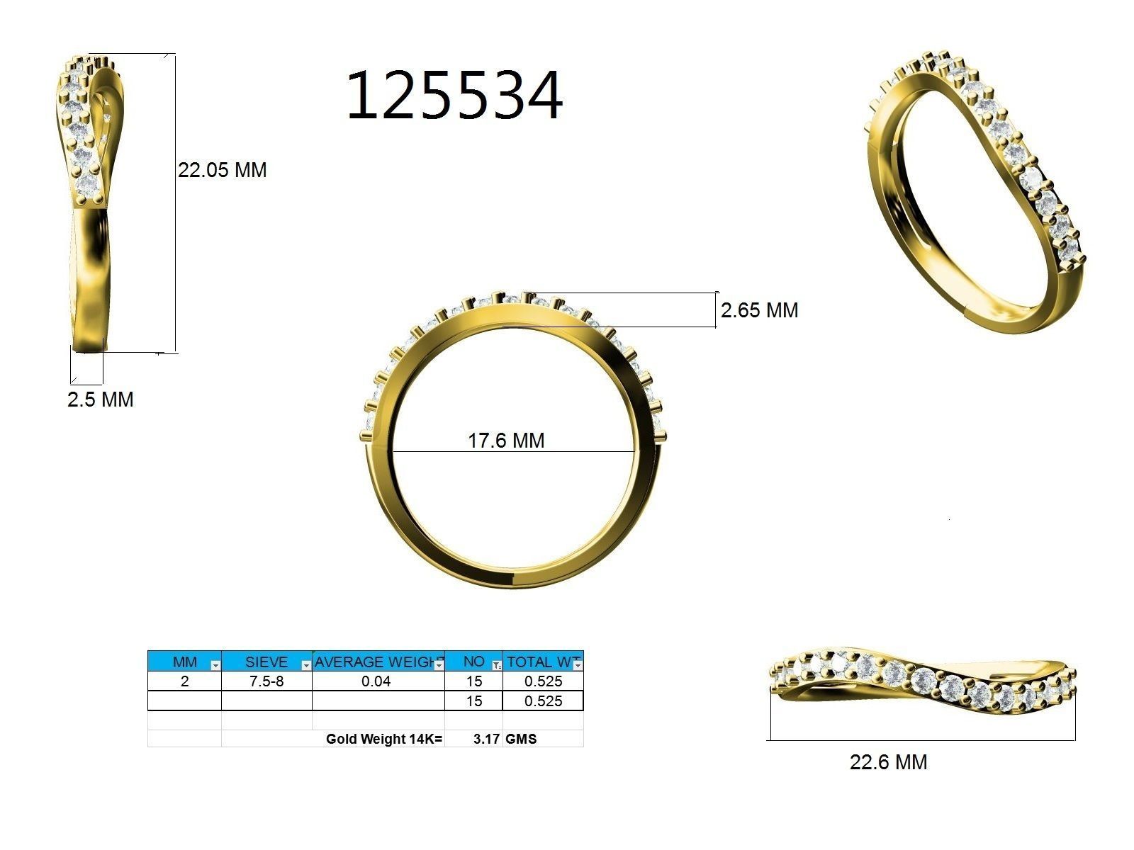 Ring - 125534 3D print model_12