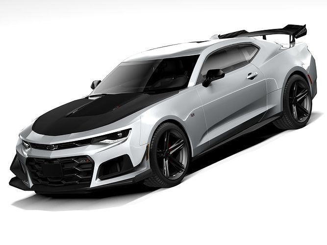 Chevrolet Camaro ZL1 1LE 2018 lowpoly 3D model