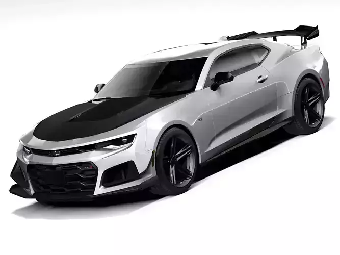 Chevrolet Camaro ZL1 1LE 2018 lowpoly 3D model