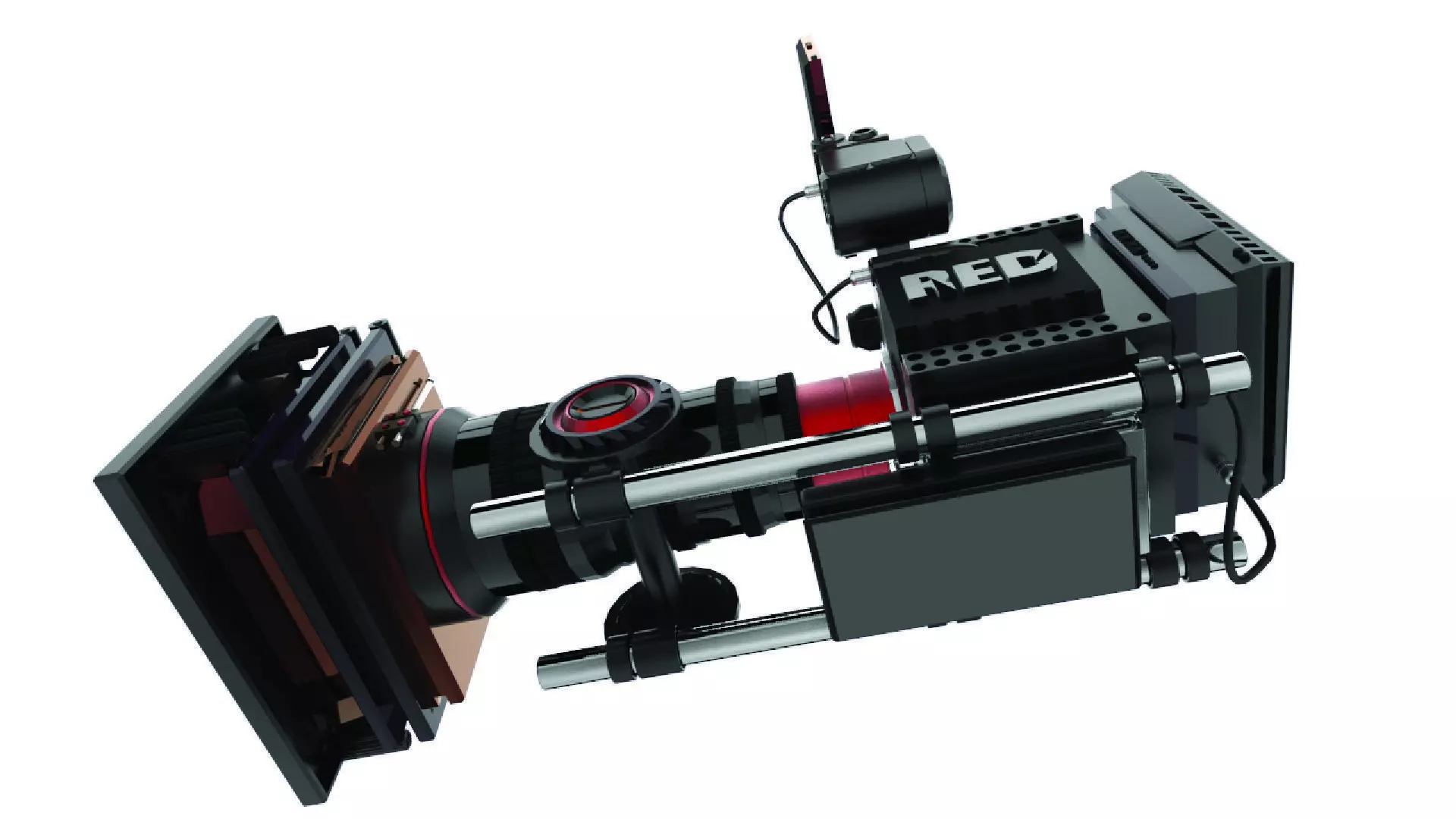 RED DRAGON X10 Camera Low-poly 3D model_0