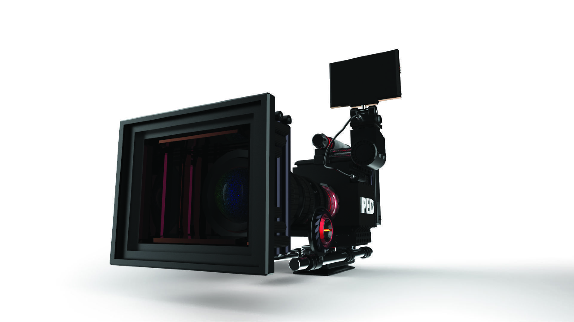 RED DRAGON X10 Camera Low-poly 3D model_10