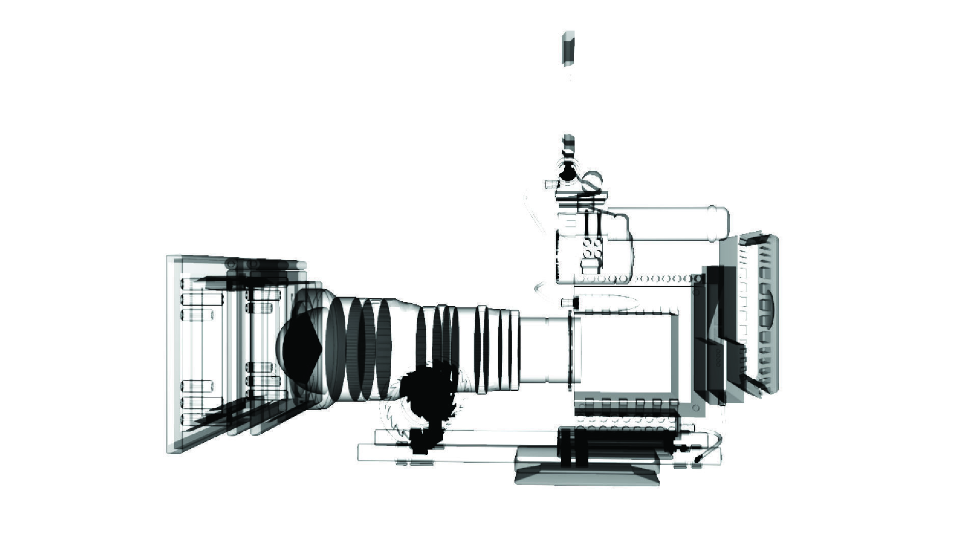 RED DRAGON X10 Camera Low-poly 3D model_7