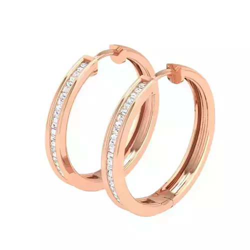 Women Earrings 3dm stl render detail 