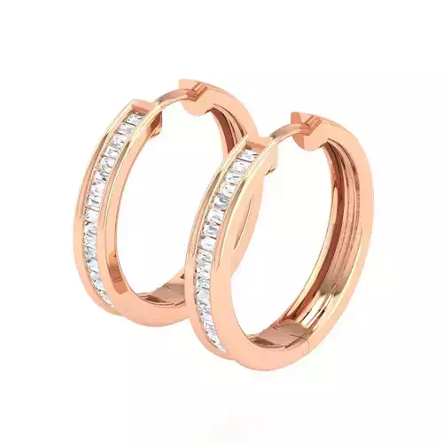 Women Earrings 3dm stl render detail 