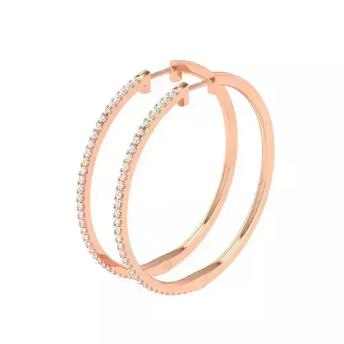 Women Earrings 3dm stl render detail 