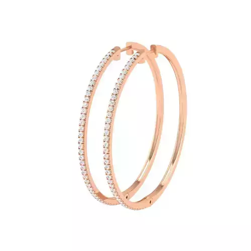 Women Earrings 3dm stl render detail 