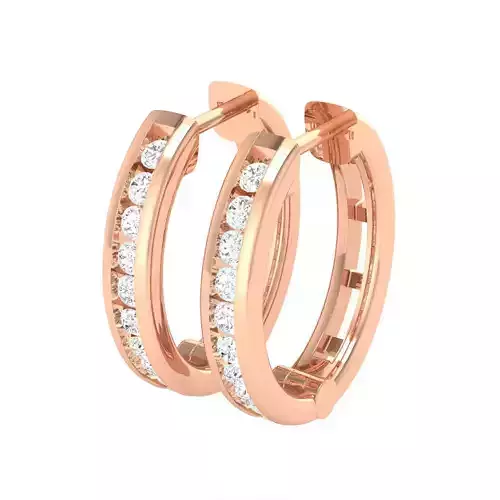 Women Earrings 3dm stl render detail 