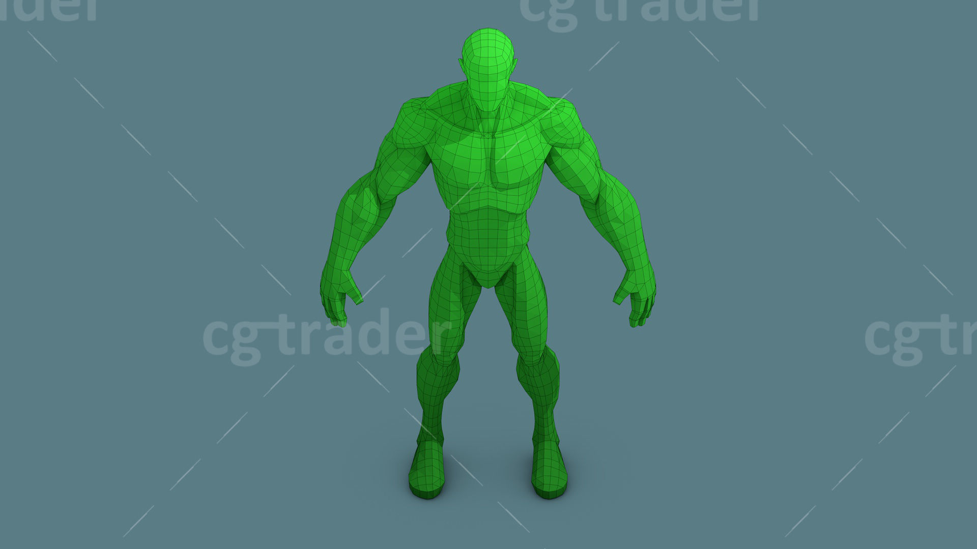 Low Poly  Character Stylized Base Meshes Isometric Icon Low-poly 3D model_6