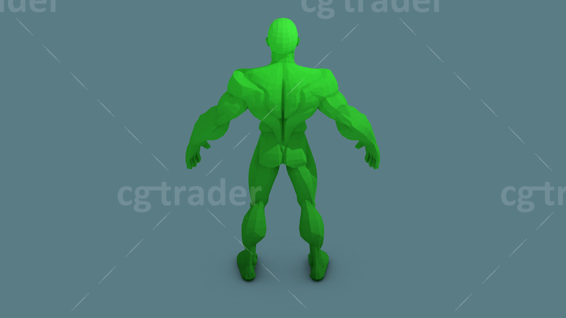 Low Poly  Character Stylized Base Meshes Isometric Icon Low-poly 3D model_13