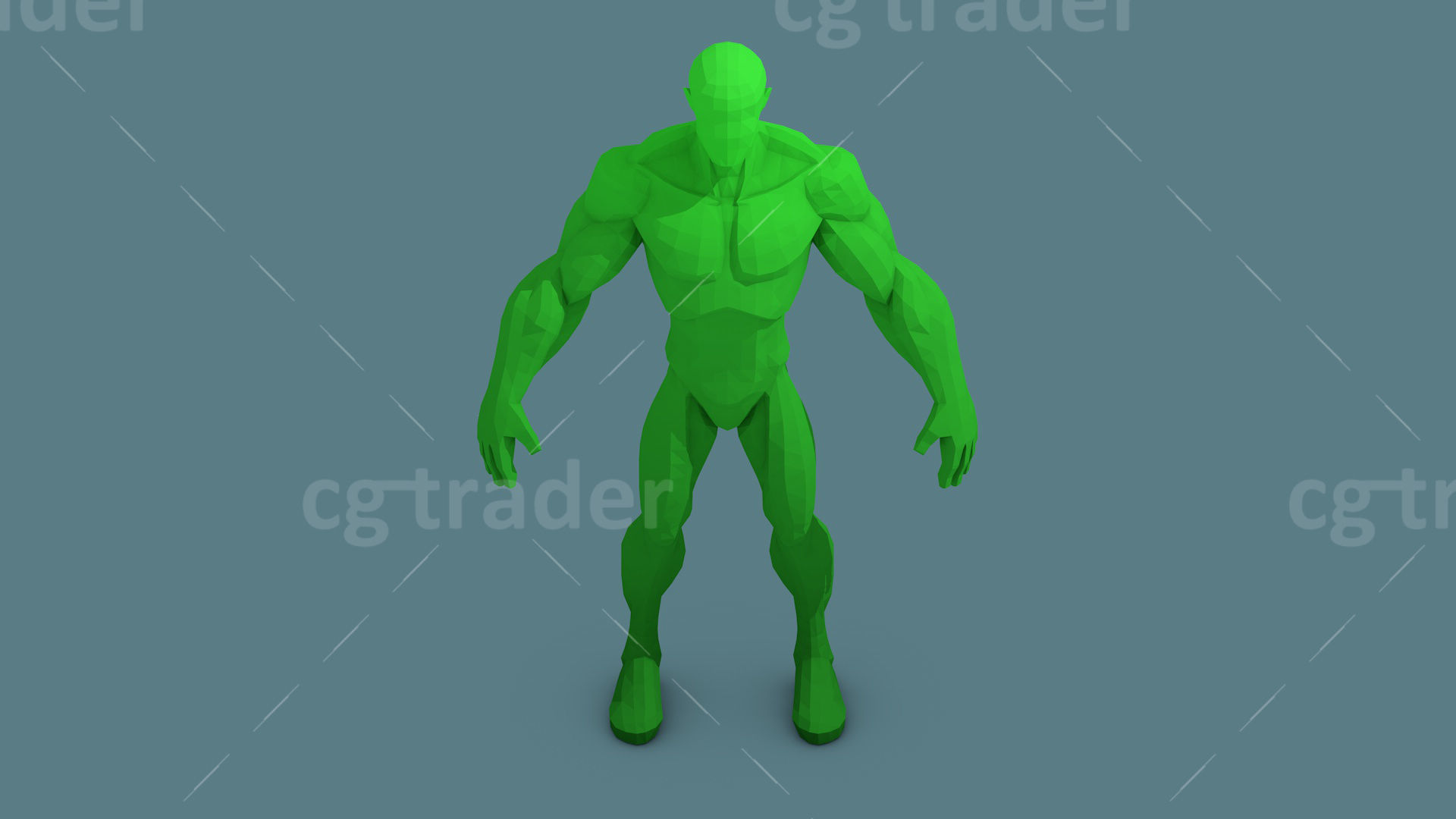 Low Poly  Character Stylized Base Meshes Isometric Icon Low-poly 3D model_5