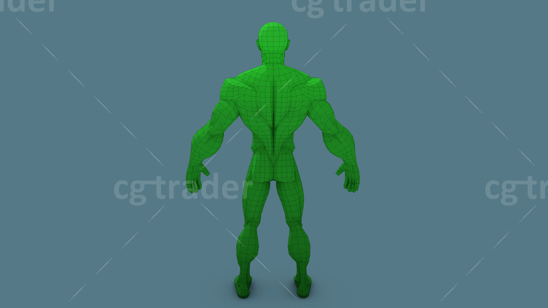 Low Poly  Character Stylized Base Meshes Isometric Icon Low-poly 3D model_37