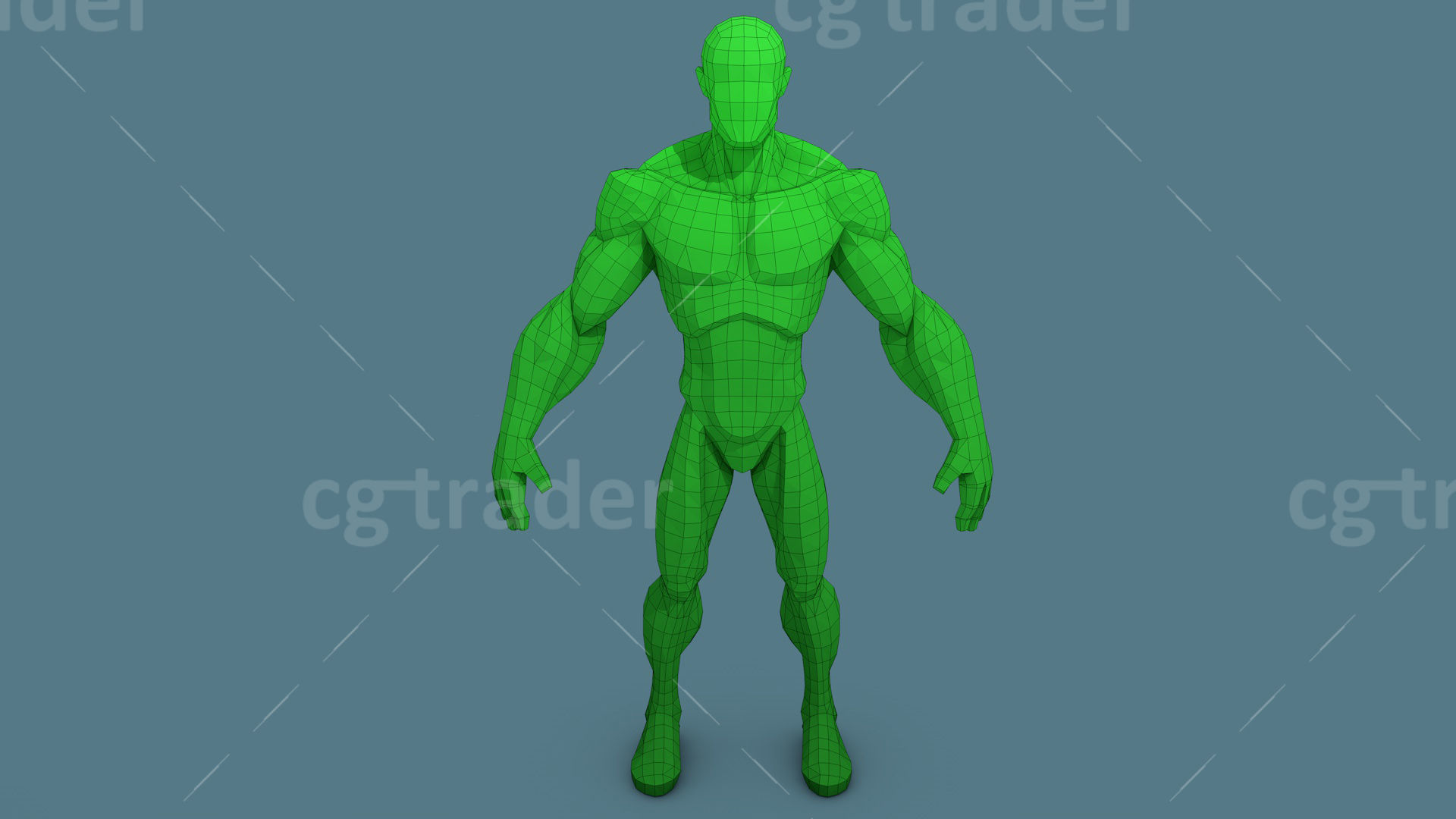 Low Poly  Character Stylized Base Meshes Isometric Icon Low-poly 3D model_38