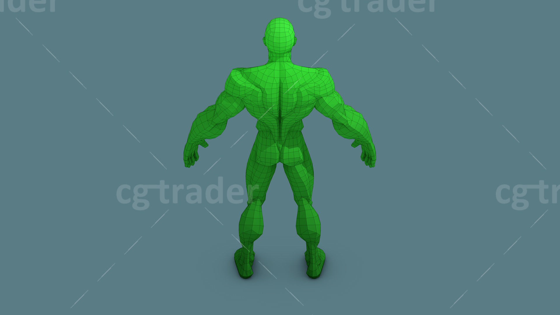 Low Poly  Character Stylized Base Meshes Isometric Icon Low-poly 3D model_14