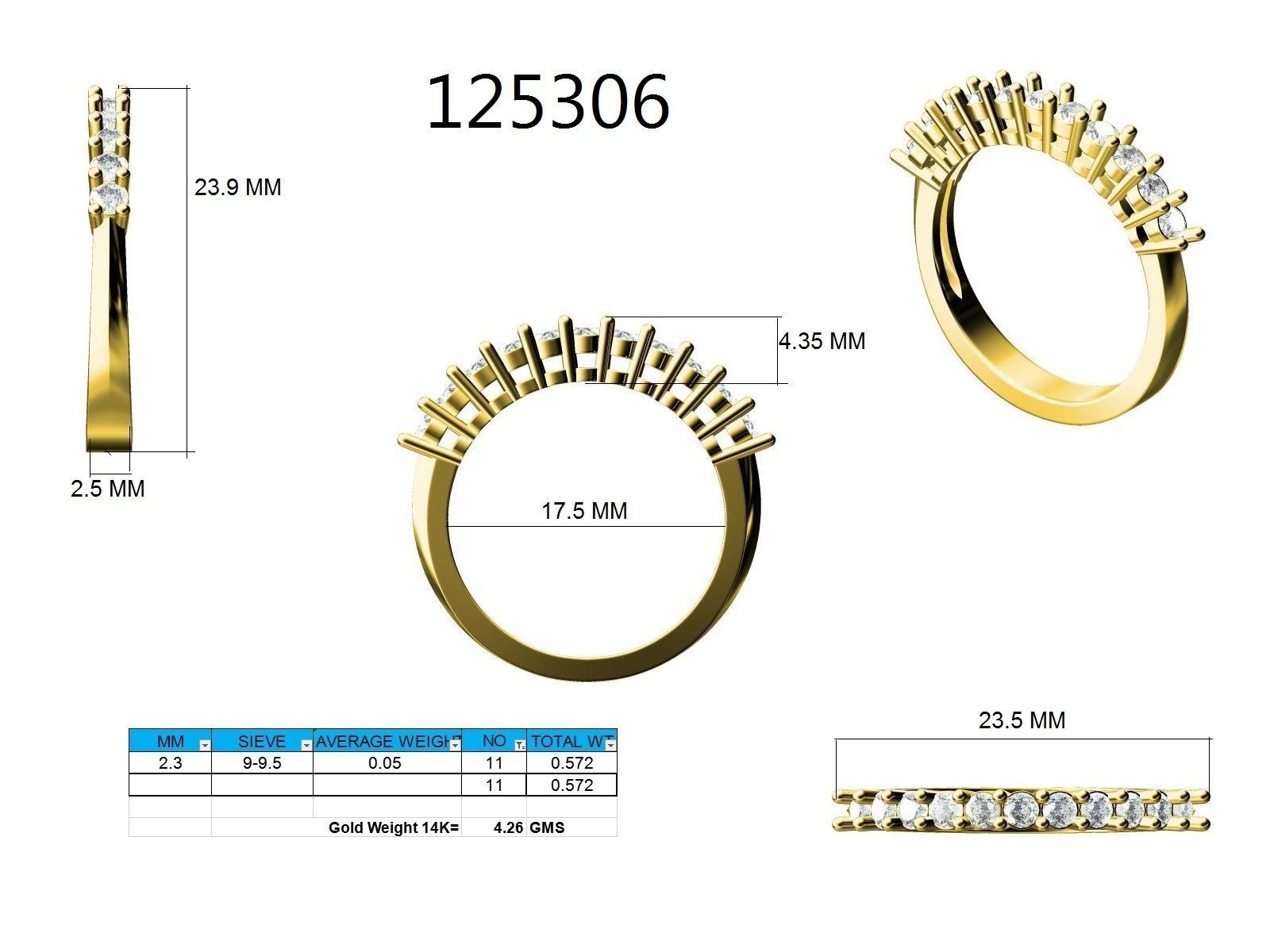 Ring - 125306 3D print model_12