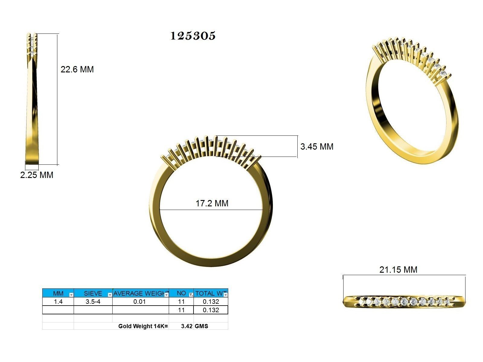 Ring - 125305 3D print model_12