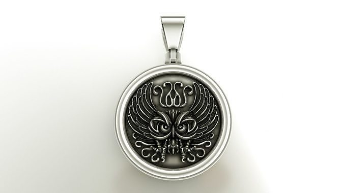 Owl medal 3D print model