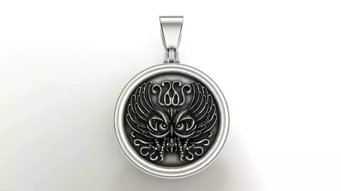 Owl medal 3D print model
