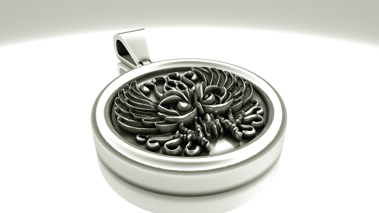 Owl medal 3D print model_6