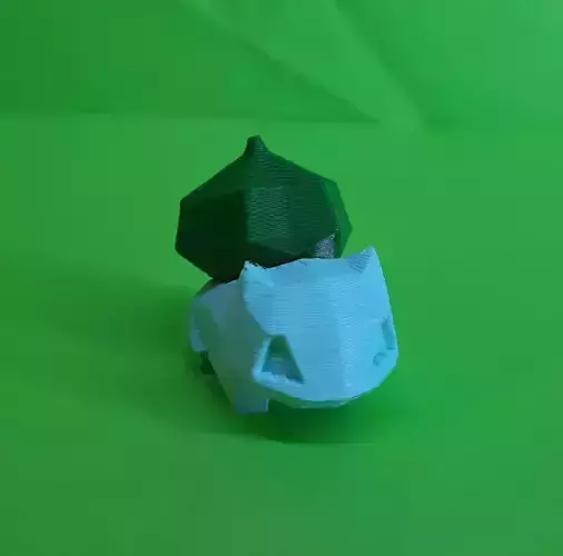 Bulbasaur Low Poly Pokemon 3D print model