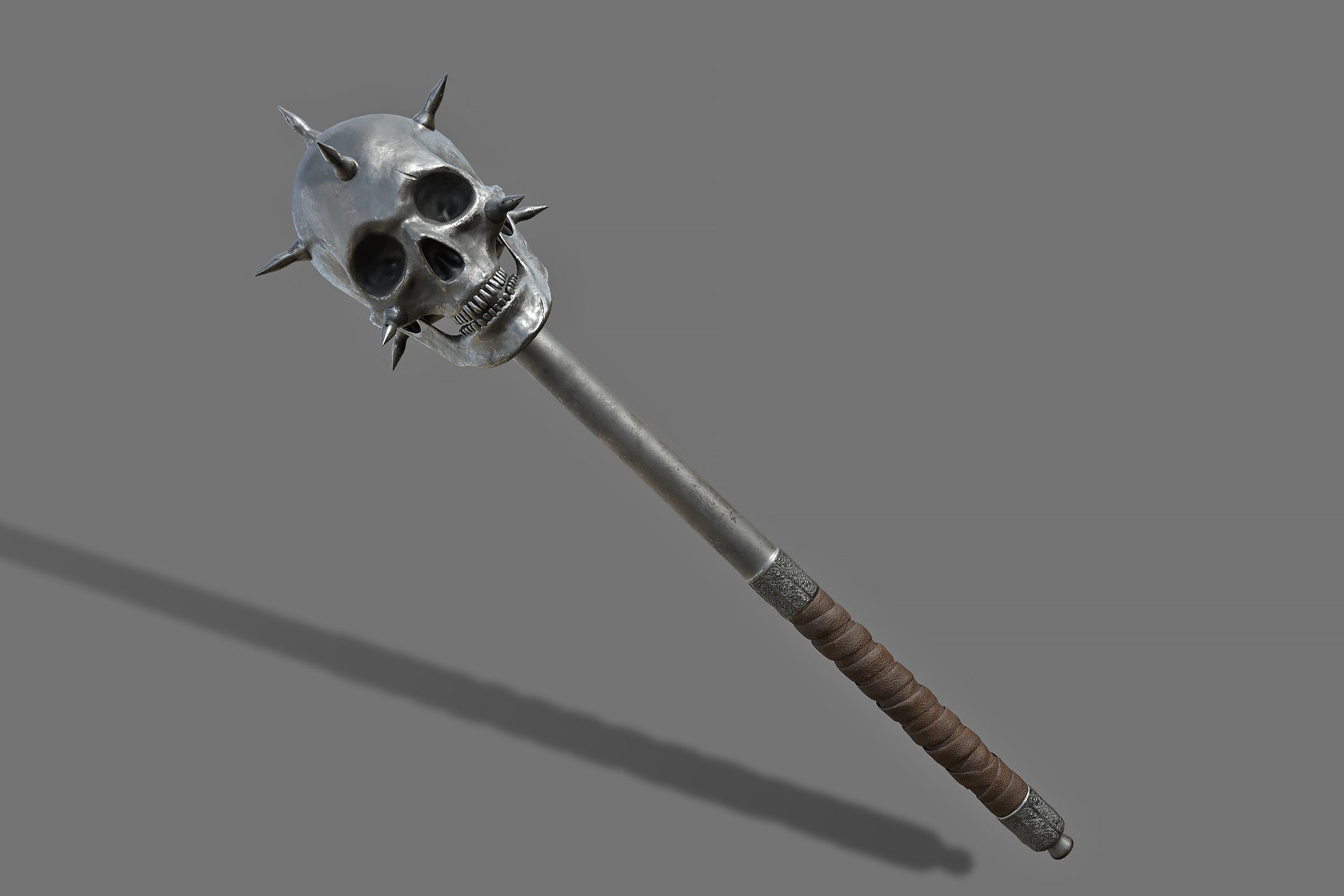 Skull Mace 3D model CGTrader