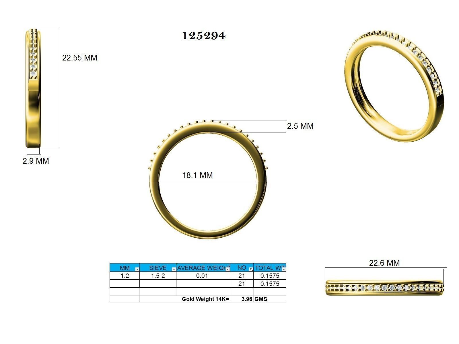 Ring - 125294 3D print model_12