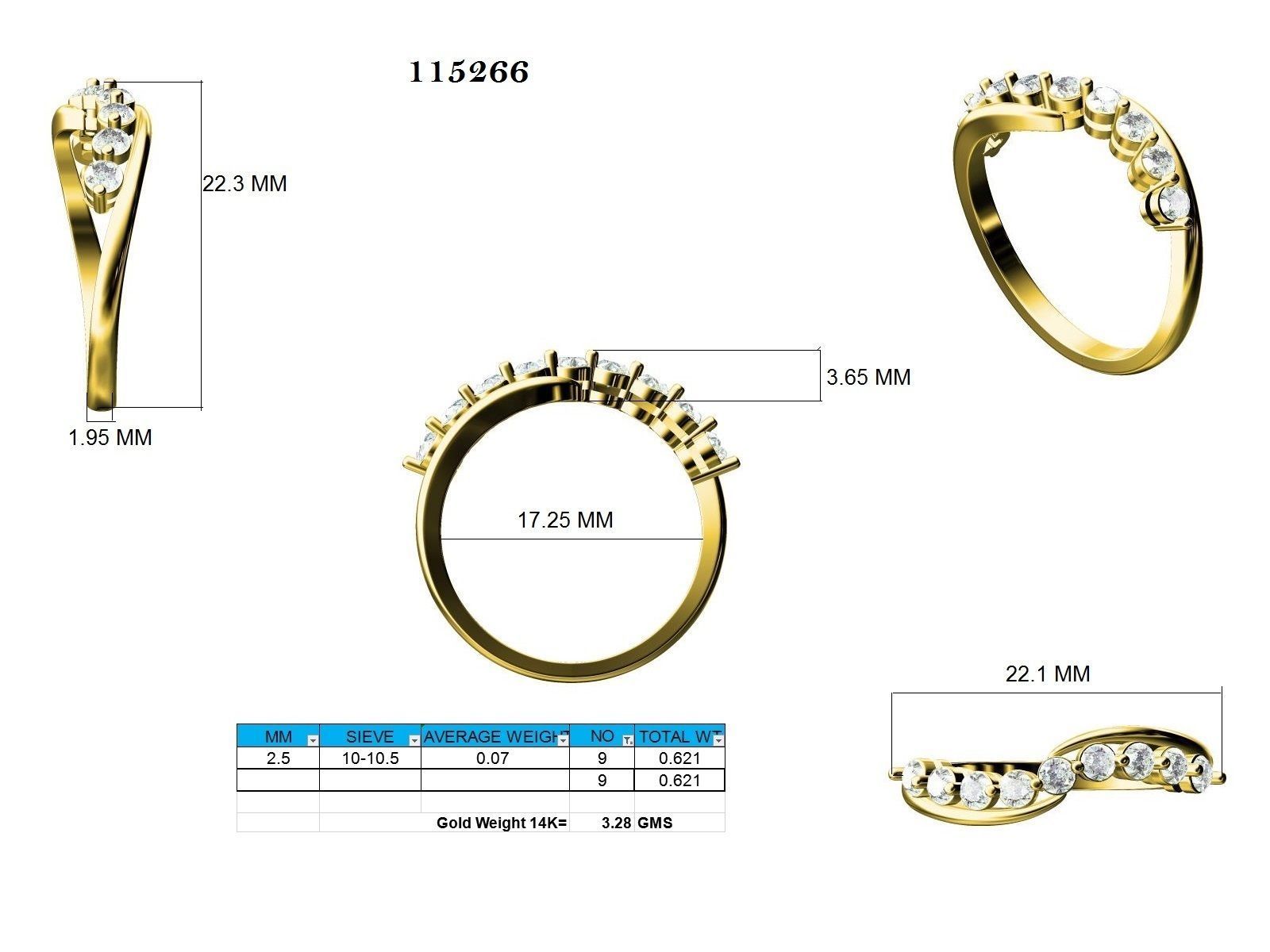 Ring - 115266 3D print model_12