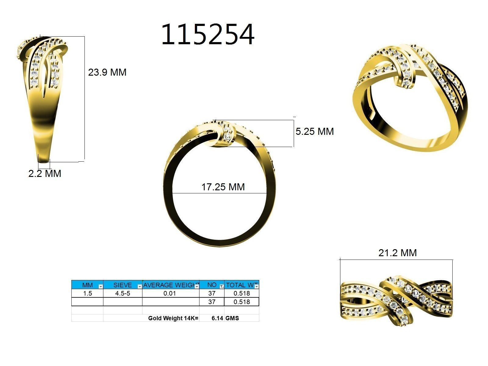 Ring - 115254 3D print model_12