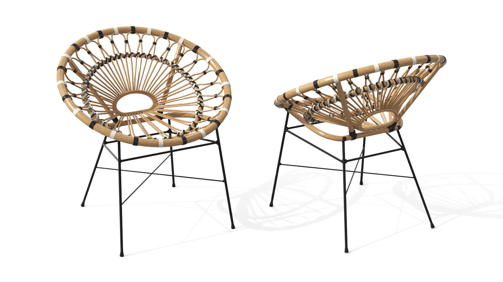 Daisy Lounge Chair Low-poly 3D model_10