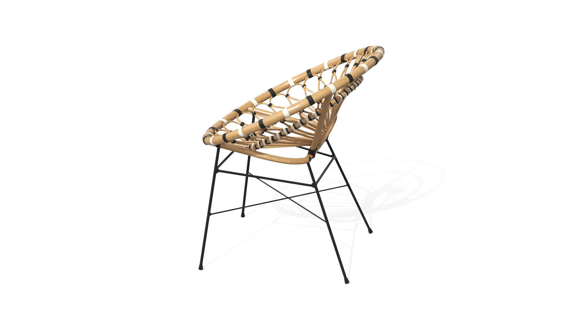 Daisy Lounge Chair Low-poly 3D model_30
