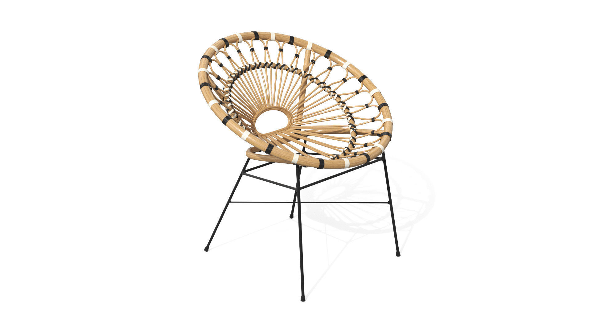 Daisy Lounge Chair Low-poly 3D model_23