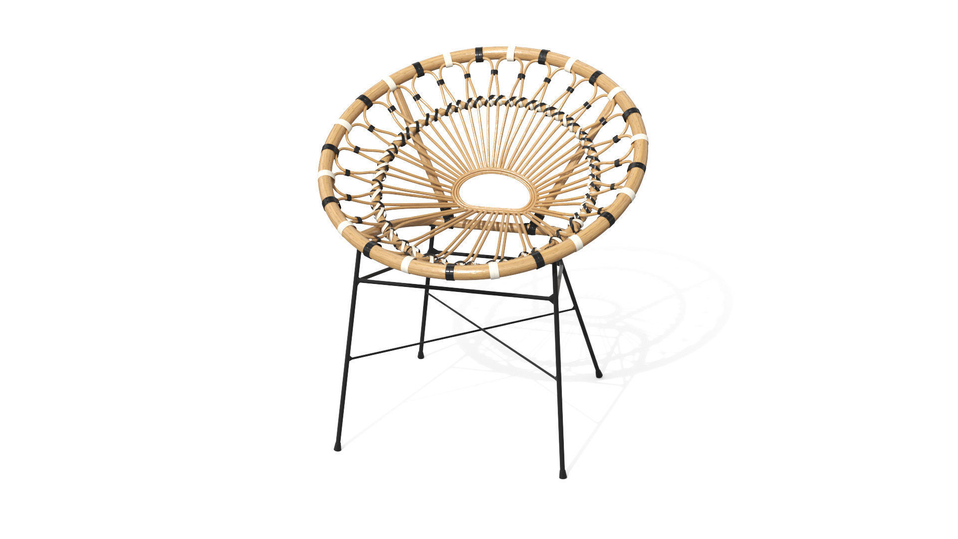 Daisy Lounge Chair Low-poly 3D model_33