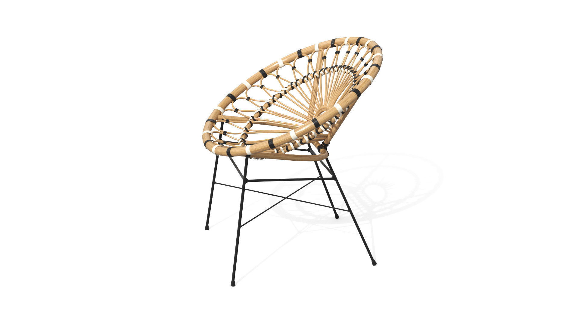 Daisy Lounge Chair Low-poly 3D model_31