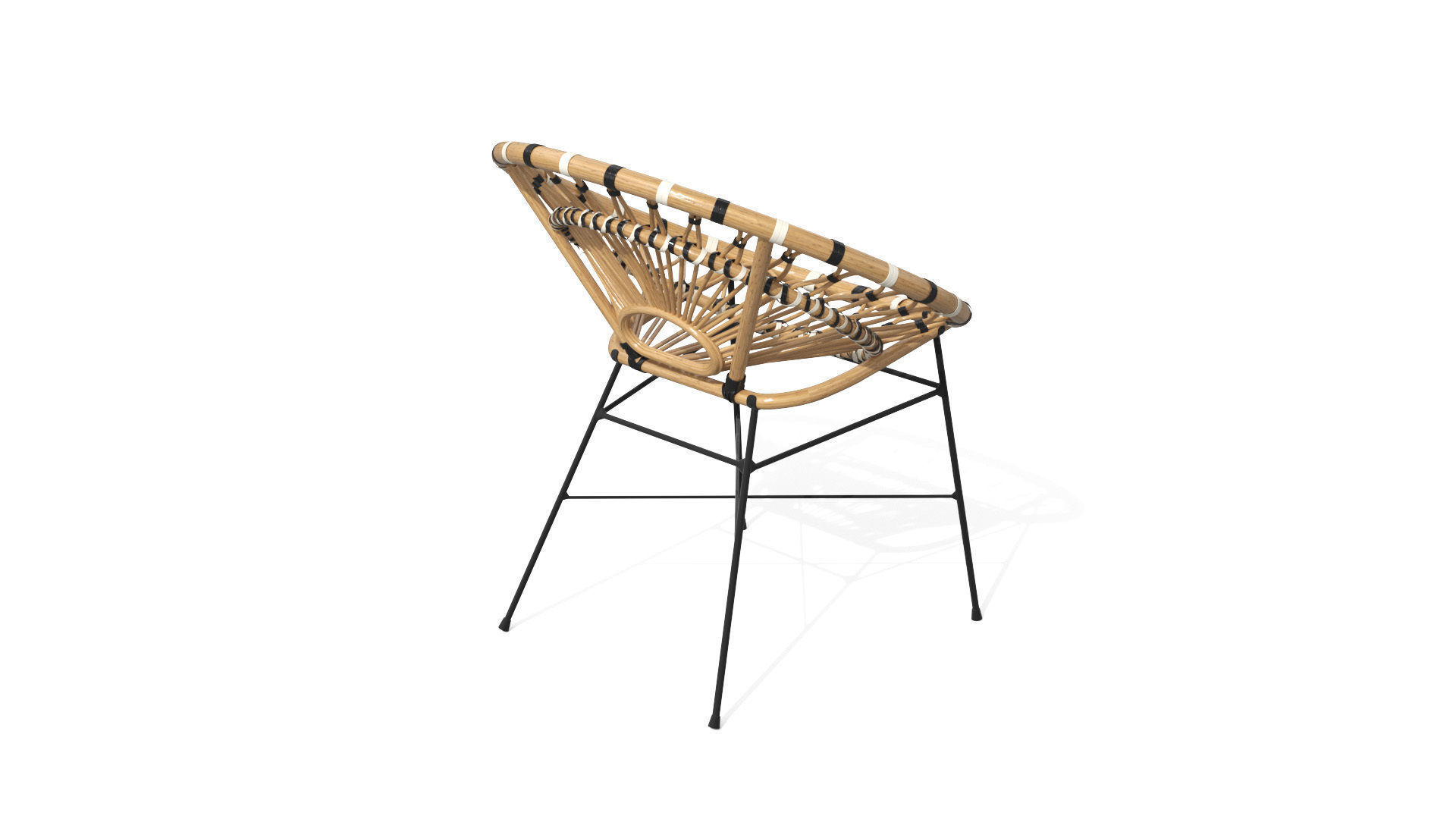 Daisy Lounge Chair Low-poly 3D model_26