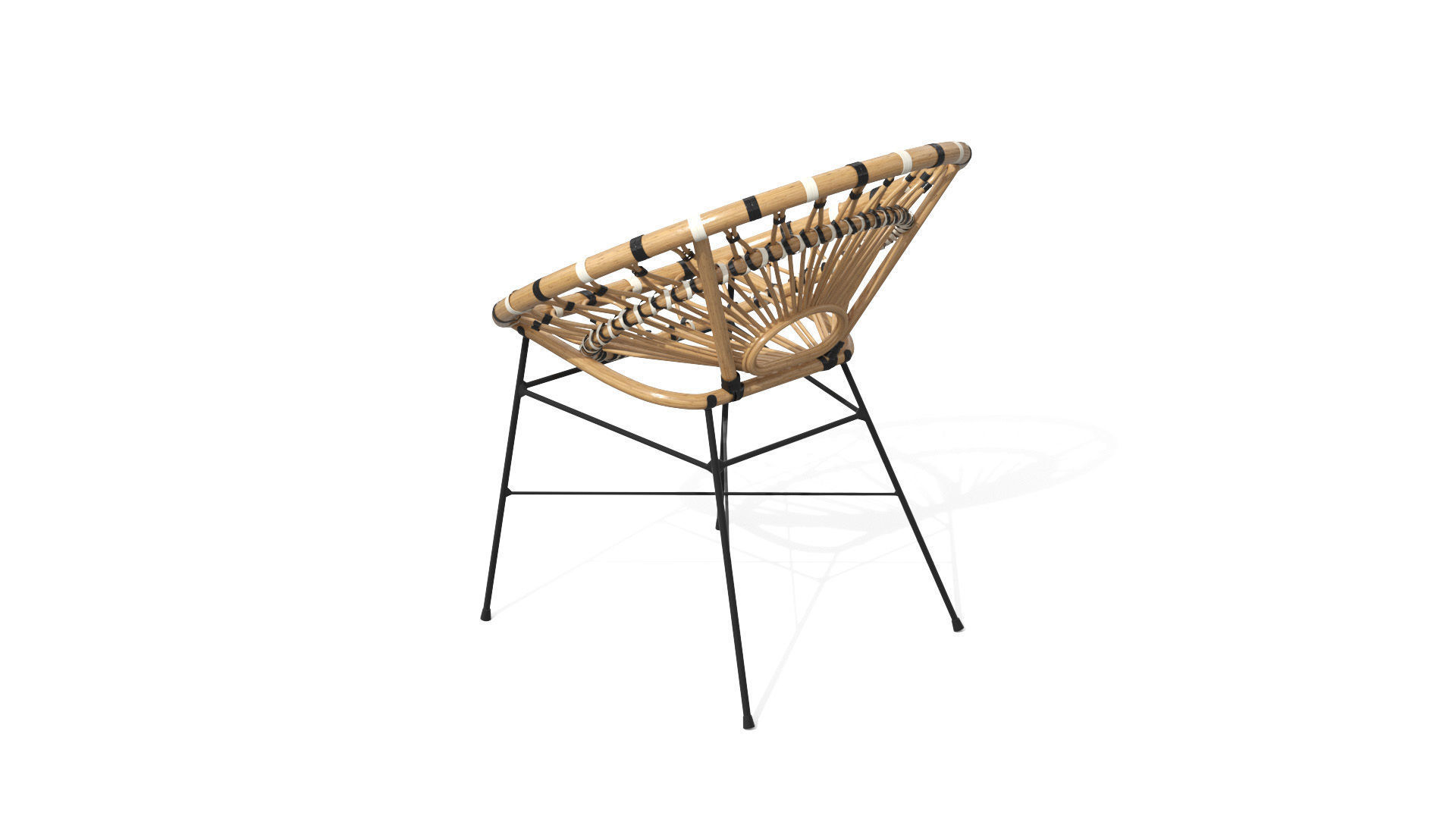 Daisy Lounge Chair Low-poly 3D model_29