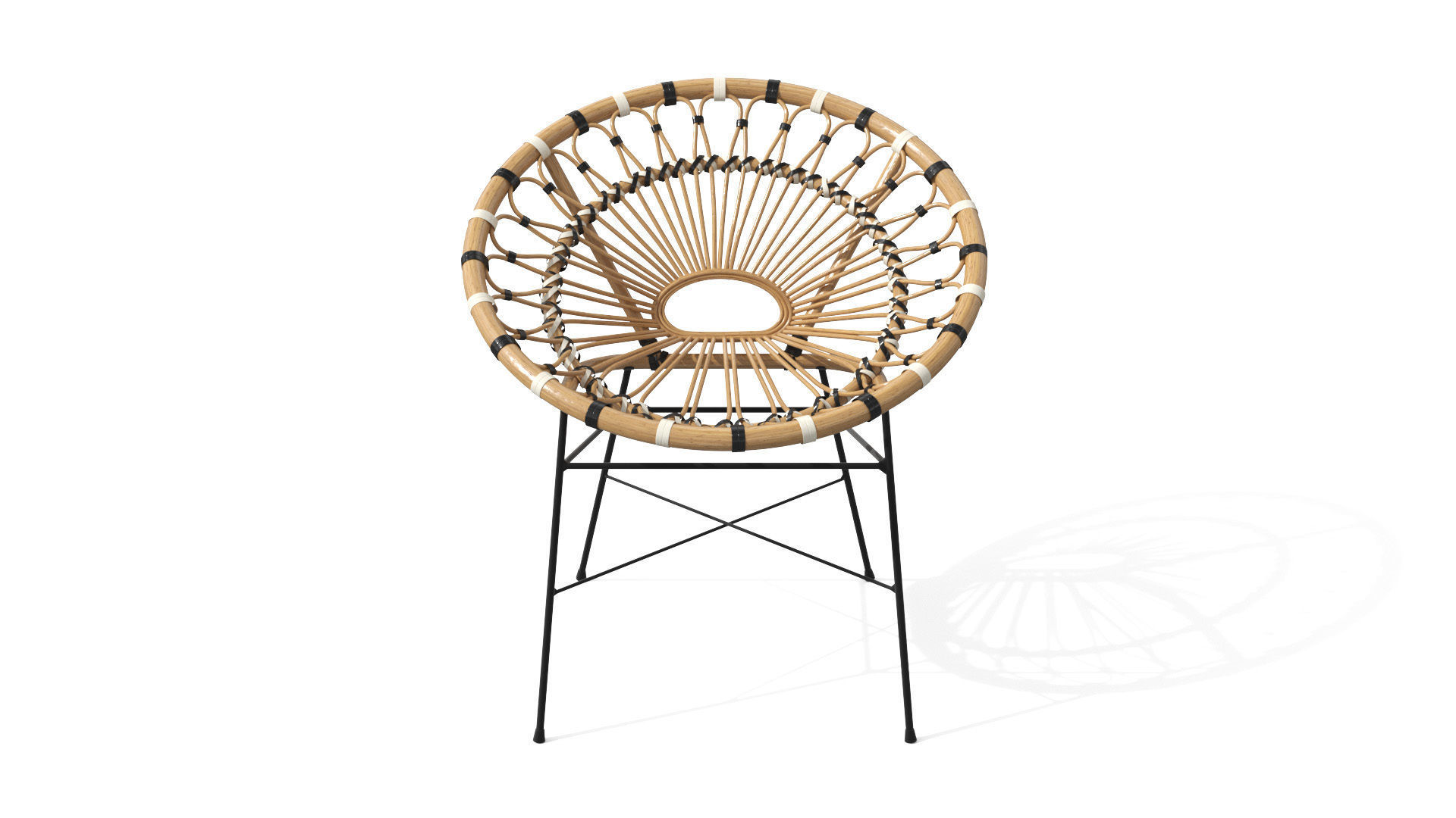 Daisy Lounge Chair Low-poly 3D model_2