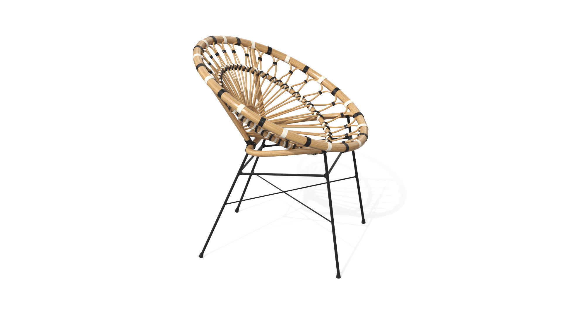 Daisy Lounge Chair Low-poly 3D model_24
