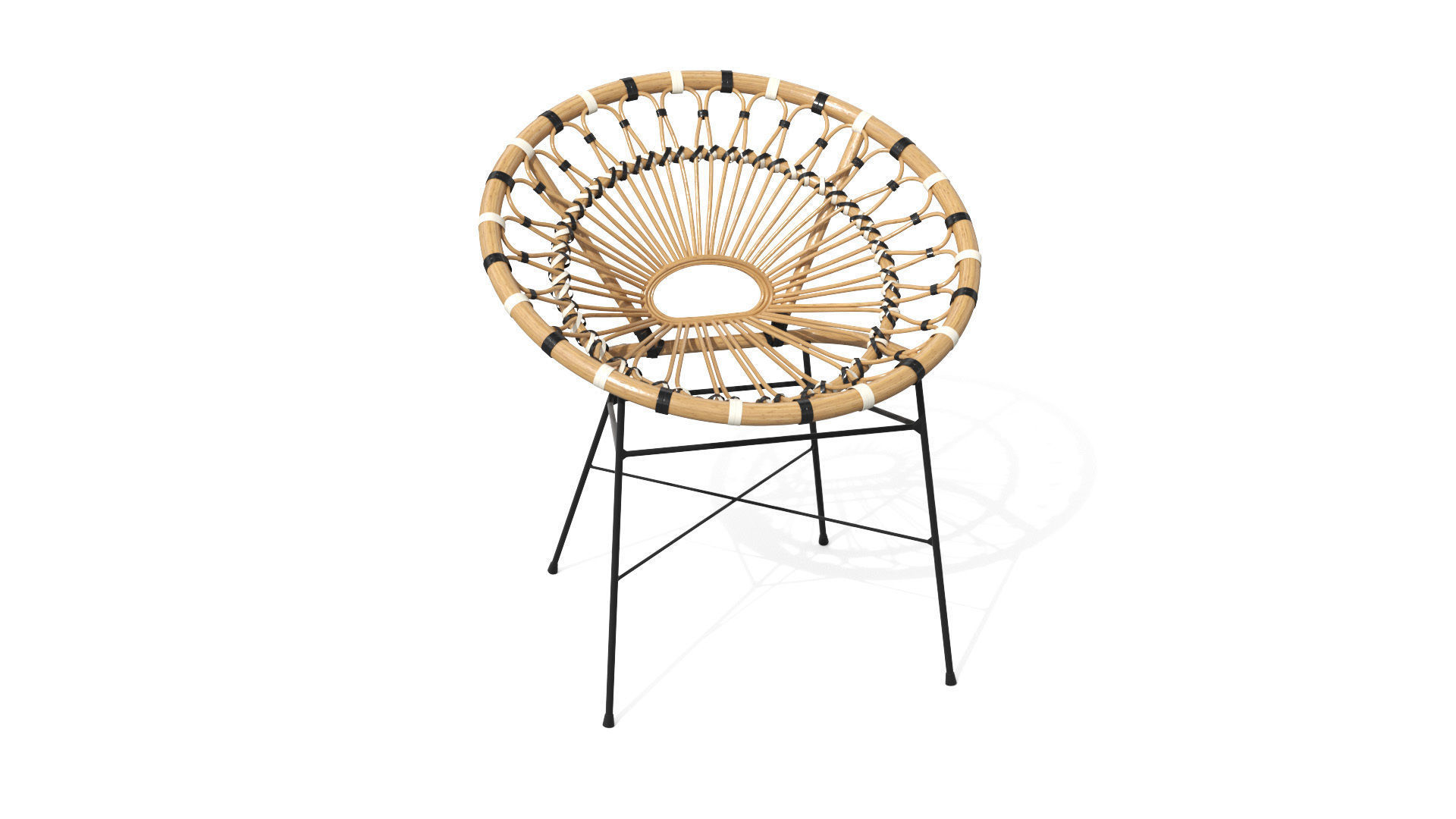 Daisy Lounge Chair Low-poly 3D model_34