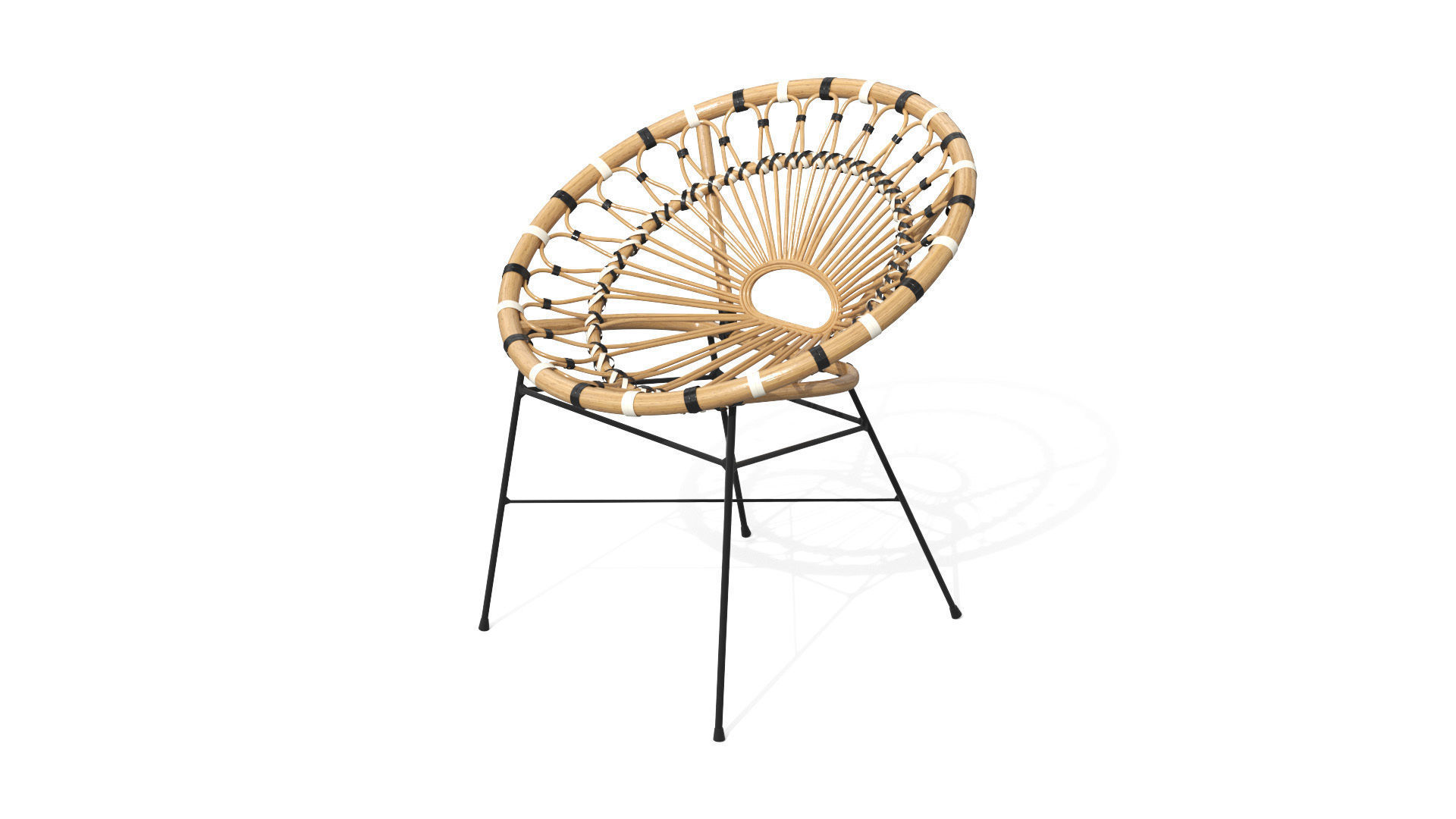 Daisy Lounge Chair Low-poly 3D model_32