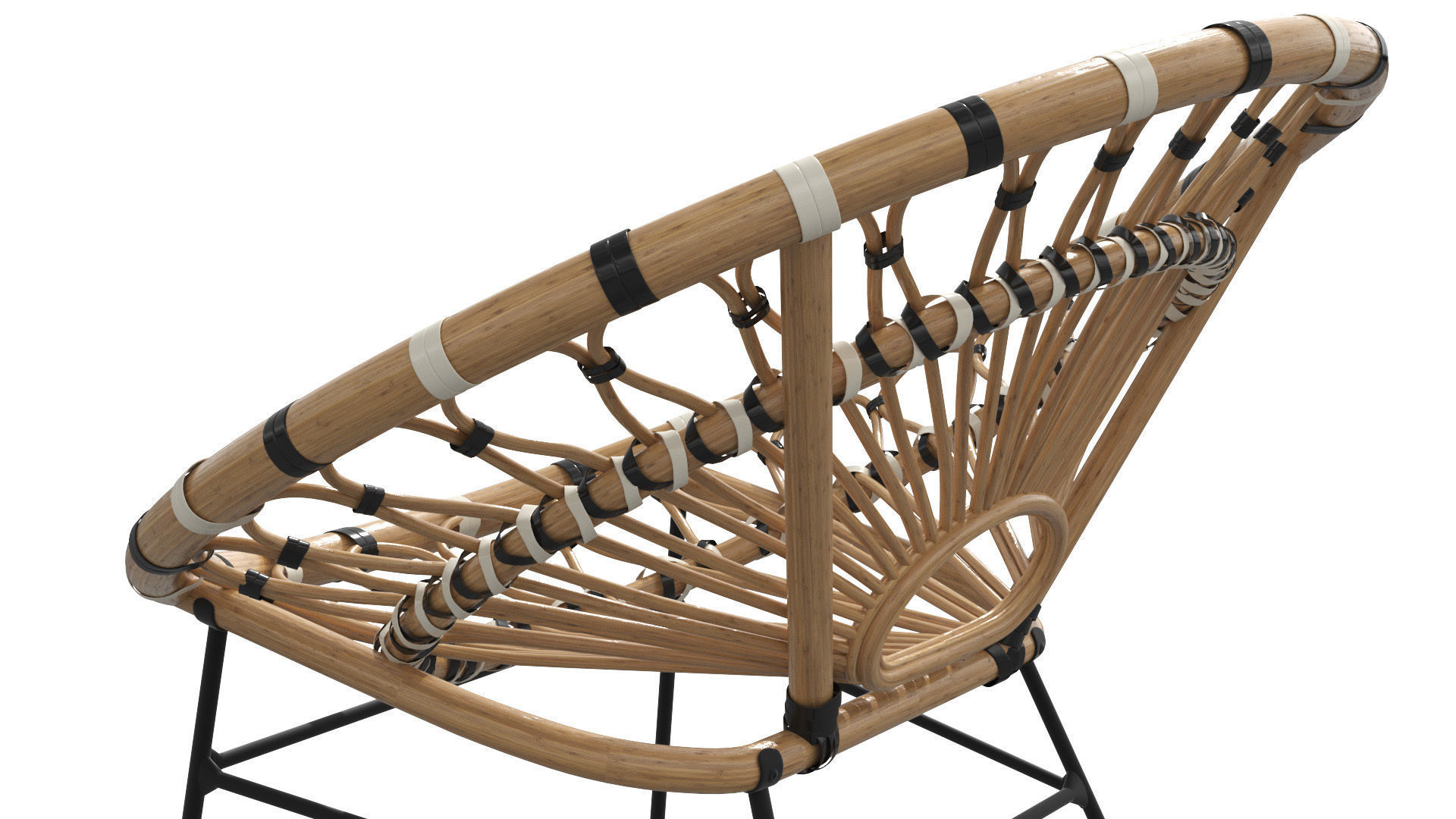 Daisy Lounge Chair Low-poly 3D model_9