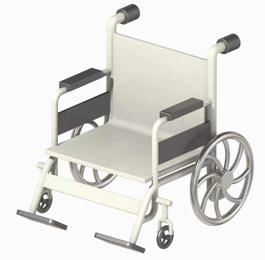 Medical Wheelchair 3D print model_0