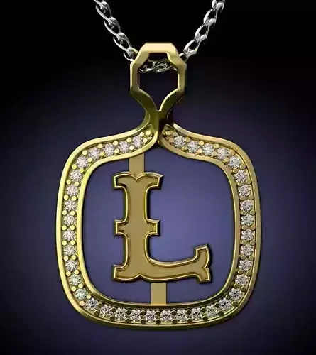 L Letter Pendant
