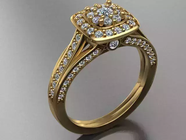 3d model female ring